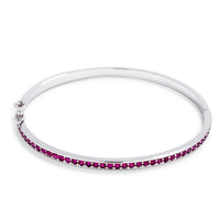 Fuchsia CZ Bangle Bracelet