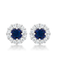 Bella Bridal Earrings in Blue