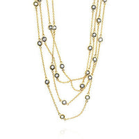 Layered Bezel Golden Necklace