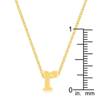 Golden Initial R Pendant