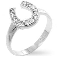 Horseshoe Cubic Zirconia Ring