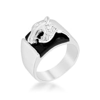 Onyx Panther Mens Ring