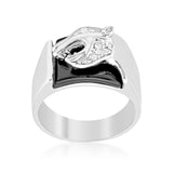 Onyx Panther Mens Ring