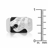 Onyx Panther Mens Ring