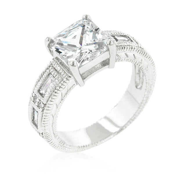 Clear Cubic Zirconia 5-Stone Ring