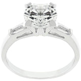 Classic Triple White Engagement Ring
