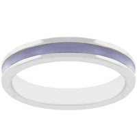 Lavender Enamel Eternity Ring