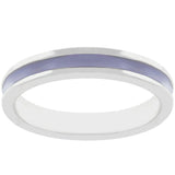 Lavender Enamel Eternity Ring