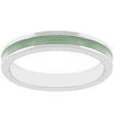 Light Green Enamel Eternity Ring