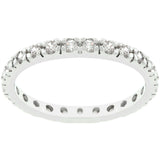 Clear Cubic Zirconia Eternity Ring