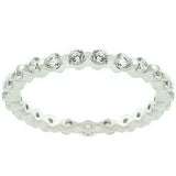 Silver Lace Eternity Band