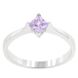 Classic Petite Lavender Purple Solitaire Ring