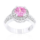 Pink Halo Engagement Ring