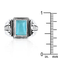Blue Cats Eye Vintage Ring