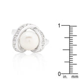 Single Pearl Cocktail Ring