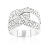 Cubic Zirconia Knot Ring