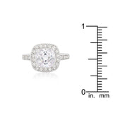 Halo Style Cushion Cut Engagement Ring