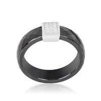 Black Ceramic Cocktail Ring