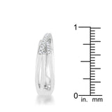 Laurie 0.2ct CZ Rhodium Contemporary Trio Band Ring
