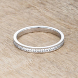Teresa 0.5ct Clear CZ Stainless Steel Eternity Band