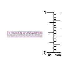 Teresa 0.5ct Pink CZ Stainless Steel Eternity Band