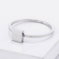 Stainless Steel Square Stackable Ring