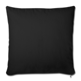 Throw Pillow Cover 18” x 18” - black