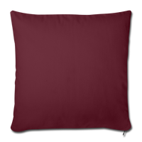 Throw Pillow Cover 18” x 18” - burgundy