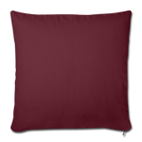 Throw Pillow Cover 18” x 18” - burgundy