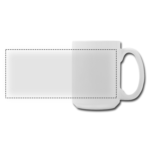Panoramic Coffee/Tea Mug 15 oz - white
