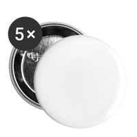 Buttons large 2.2'' (5-pack) - white