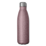Insulated Stainless Steel Water Bottle - pink glitter