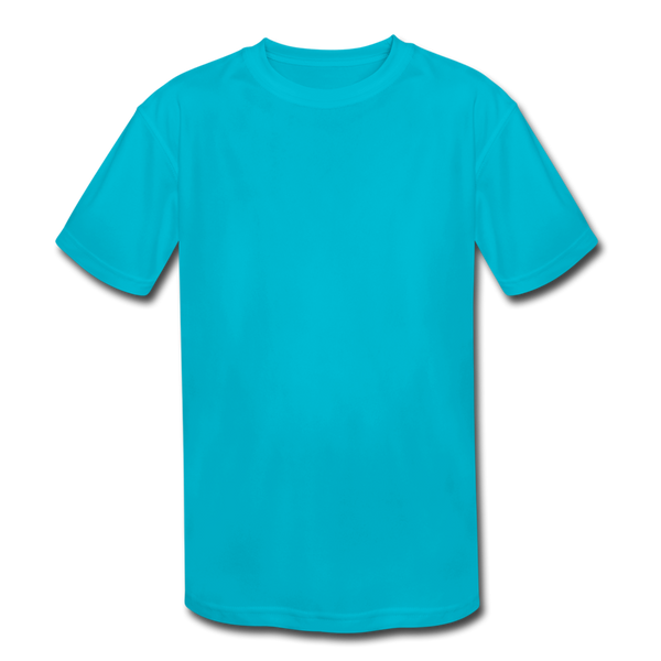 Kids' Moisture Wicking Performance T-Shirt - turquoise