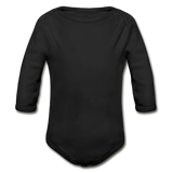Organic Long Sleeve Baby Bodysuit - black