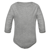Organic Long Sleeve Baby Bodysuit - heather gray