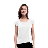 Women's Roll Cuff T-Shirt - white