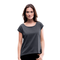 Women's Roll Cuff T-Shirt - navy heather