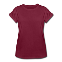 Women's Relaxed Fit T-Shirt - burgundy
