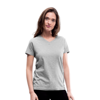 Women's V-Neck T-Shirt - gray