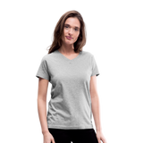 Women's V-Neck T-Shirt - gray