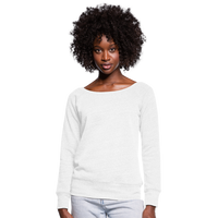 Women's Wideneck Sweatshirt - white