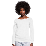 Women's Wideneck Sweatshirt - white