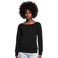 Women's Wideneck Sweatshirt - black