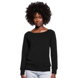 Women's Wideneck Sweatshirt - black