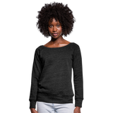 Women's Wideneck Sweatshirt - heather black