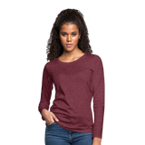 Women's Premium Long Sleeve T-Shirt - heather burgundy