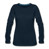 Women's Premium Long Sleeve T-Shirt - deep navy