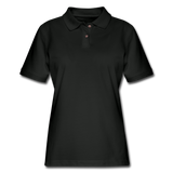 Women's Pique Polo Shirt - black
