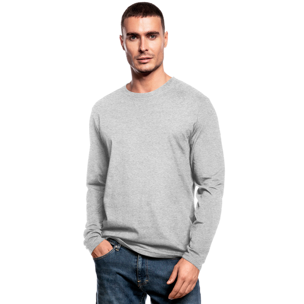 Men's Long Sleeve T-Shirt by Next Level - heather gray
