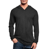 Unisex Tri-Blend Hoodie Shirt - heather black